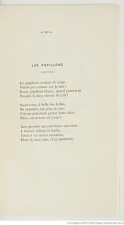 page d'une édition du poème