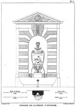 Projet réalisé en 1806 par Pierre-Nicolas Beauvallet.