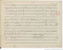 Page du manuscrit.