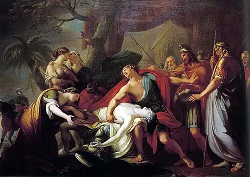 Hamilton, Achille se lamentant sur le corps de Patrocle, 1760-1763, National Gallery of Scotland