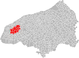 Localisation de Communauté de communes Campagne de Caux