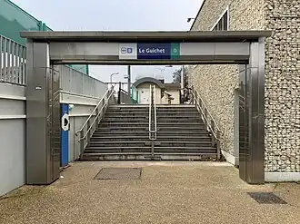L'accès no&nbsp;5 « Rue du Guichet ».