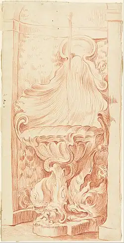 Etude pour une fontaine., env. 1735, Cooper–Hewitt, National Design Museum.