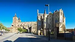 Cathédrale et palais épiscopal d'Astorga.