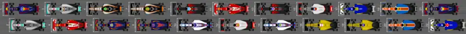 Schéma de la grille de départ du Grand Prix de Monaco 2016