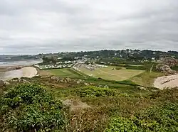 L'isthme reliant la Pointe de Primel au continent (vu depuis la "maison du douanier")