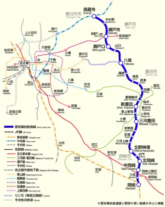 Voir la carte de la ligne.