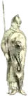 Fig. 9 : Combattant du XIe&nbsp;siècle (Hastings 1066 et 1re&nbsp;croisade).