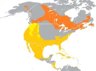 Description de l'image Aythya collaris range map.png.