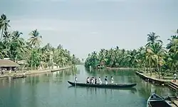 Lagunes à Quilon.