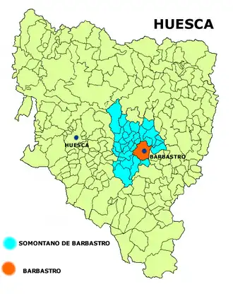 Localisation de Barbastro