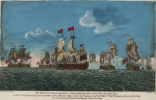 Scène de guerre navale