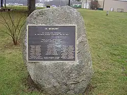 Mémorial aux victimes de l'attentat.