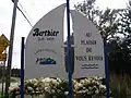 Limites de Berthier-sur-Mer en 2015.