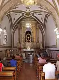 La chapelle du Saint-Sacrement avant sa restauration.