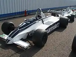 Photo de l'ancienne BT49 de Nelson Piquet à Dijon-Prenois en 2007.
