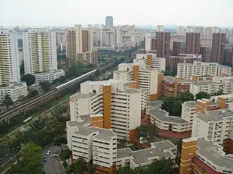 Bukit Batok New Town&nbsp;(en) à Singapour.