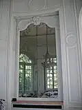 Détails boiseries et miroir - Salon rond.