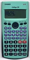 Casio FX 92 Collège 2D.