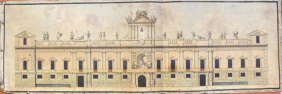 Dessin du projet de façade du Capitole (fin du XVIIe&nbsp;siècle).