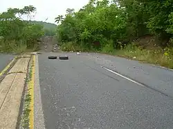 Route 61 condamnée.