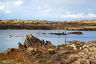Le Sound (chenal) à marée basse.
