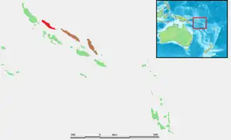 Description de l'image Choiseul Pigeon Range Map.PNG.