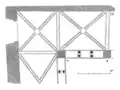 Plan d'une section du cloître (Encyclopédie Médiévale, Viollet-le-Duc)