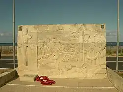 Le mémorial du commando Kieffer.
