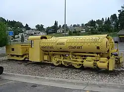 Locomotive à air comprimé de la mine de Homestake.
