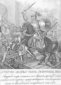 André au combat.