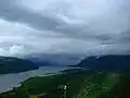 Gorge du Columbia, photographiée de Crown Point.