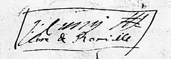 signature de Jean Cuny (prêtre)