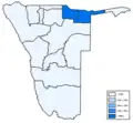 Distribution des langues kavango