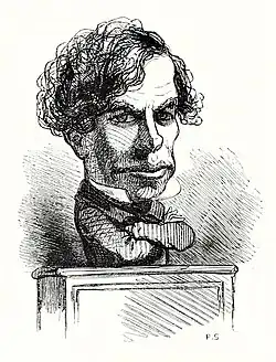 Dufaure caricaturé par Cham, 1850.