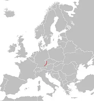 Itinéraire de la route européenne 53