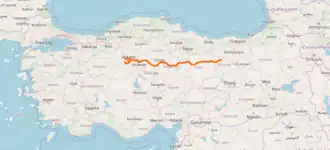 Itinéraire de la route européenne 88