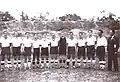 Équipe lors d'un match amical en 1931.