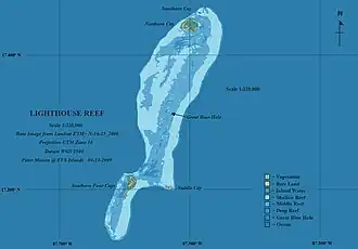 Cartographie du récif Lighthouse