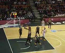 Match de FIBA Europe Cup en 2015 entre l'Élan Chalon et Den Bosch