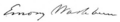 Signature de Emory Washburn