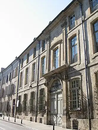 Cour administrative d’appel de Nancy à l'hôtel de Fontenoy.