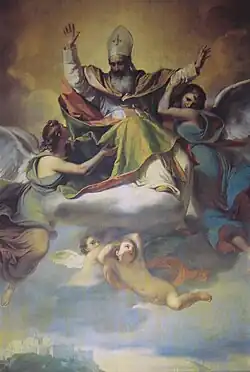 Apothéose de Saint Augustin, basilique San Maurizio d'Imperia.