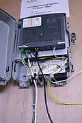 Boîte Abonné (ONU) Optical Network Unit qui équipe le village d'Hermillon (2008)
