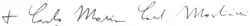 Signature de Carlo Maria Martini