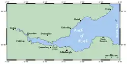 Carte du Firth of Forth.