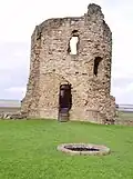 Le puits du château et une tour.