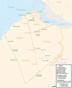 Carte des fortifications de Rabat.