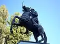 Statue à la mémoire de Mardochaíos Frizís, à Chalcis.