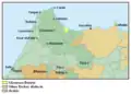 Localisation de l'aire de locution du ghomari
